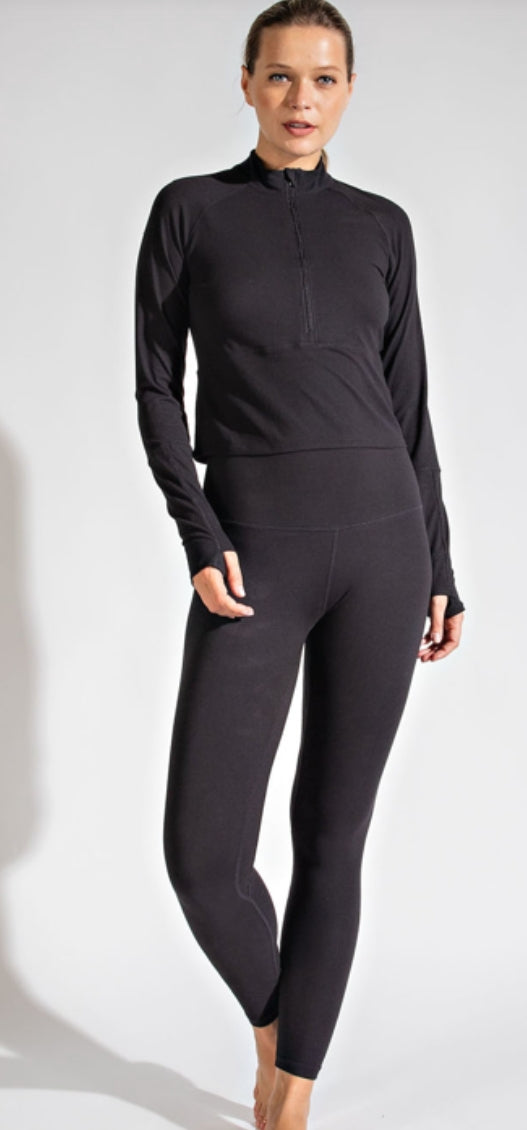 Quarter zip long sleeve