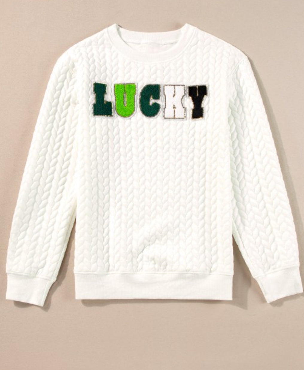 Lucky cable knit sweater
