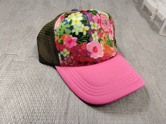 Green flower hat
