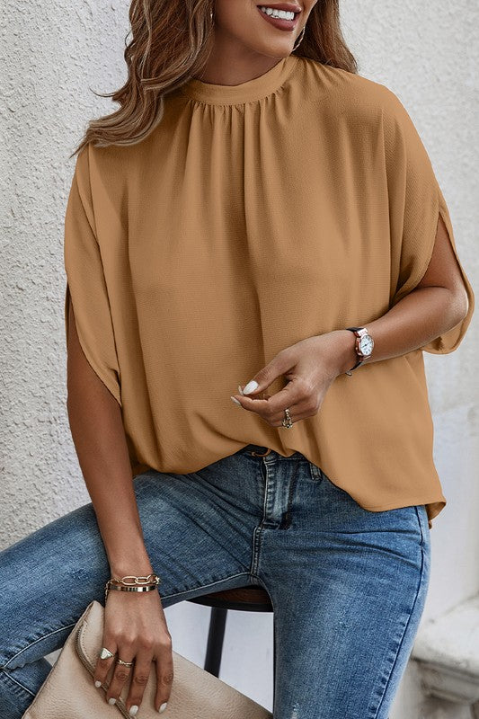 Cape Short Sleeve Loose Top