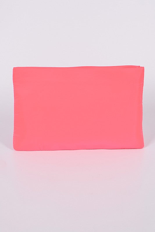 Flat neon clutch