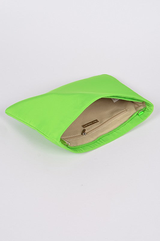 Flat neon clutch