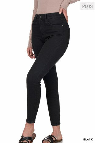 High rise black jeans