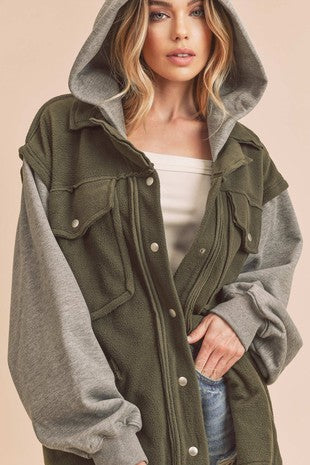 Hooded Sweater jacket