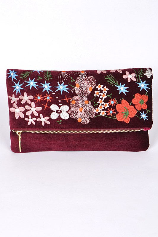 Floral Envelope Clutch